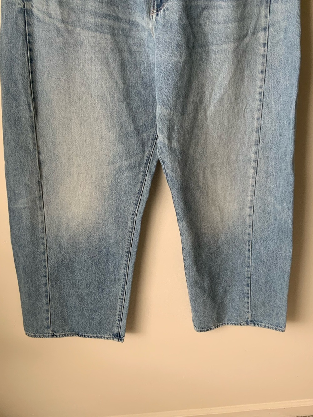 NWT MOTHER SUPERIOR Jeans Half Pipe Flood Material Girl Blue Size 34 - Picture 7 of 14